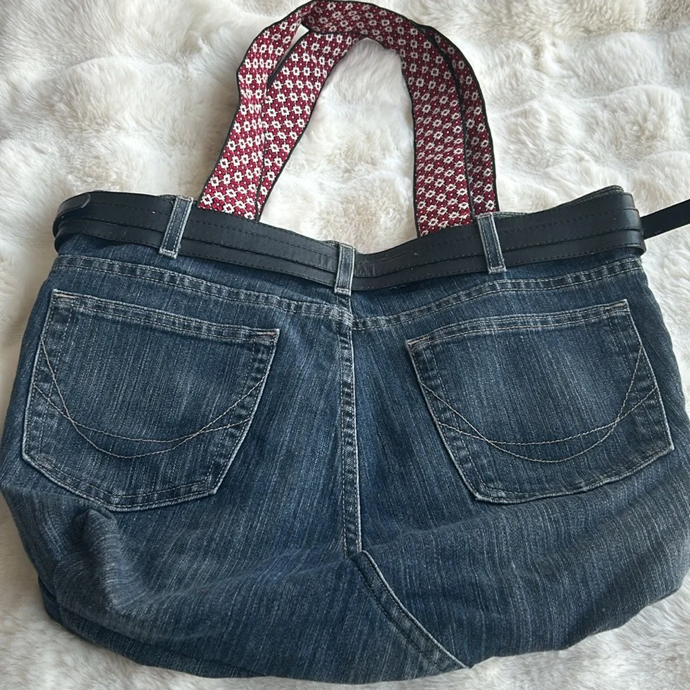 Gorgeous vintage denim bag like new - Picture 5 of 13
